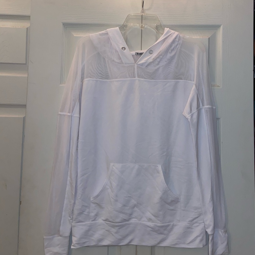 White hoodie Forever 21